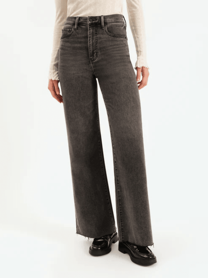 DAZE DENIM - Far Out High Rise Wide Leg Jeans - BLOOMING VINTAGE - Jayden P Boutique