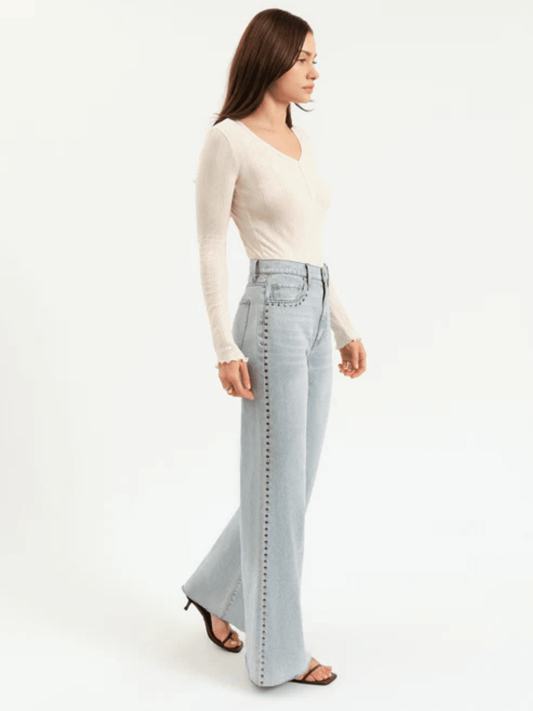 DAZE DENIM - Far Out High Rise Wide Leg Jeans - BLOOMING VINTAGE - Jayden P Boutique
