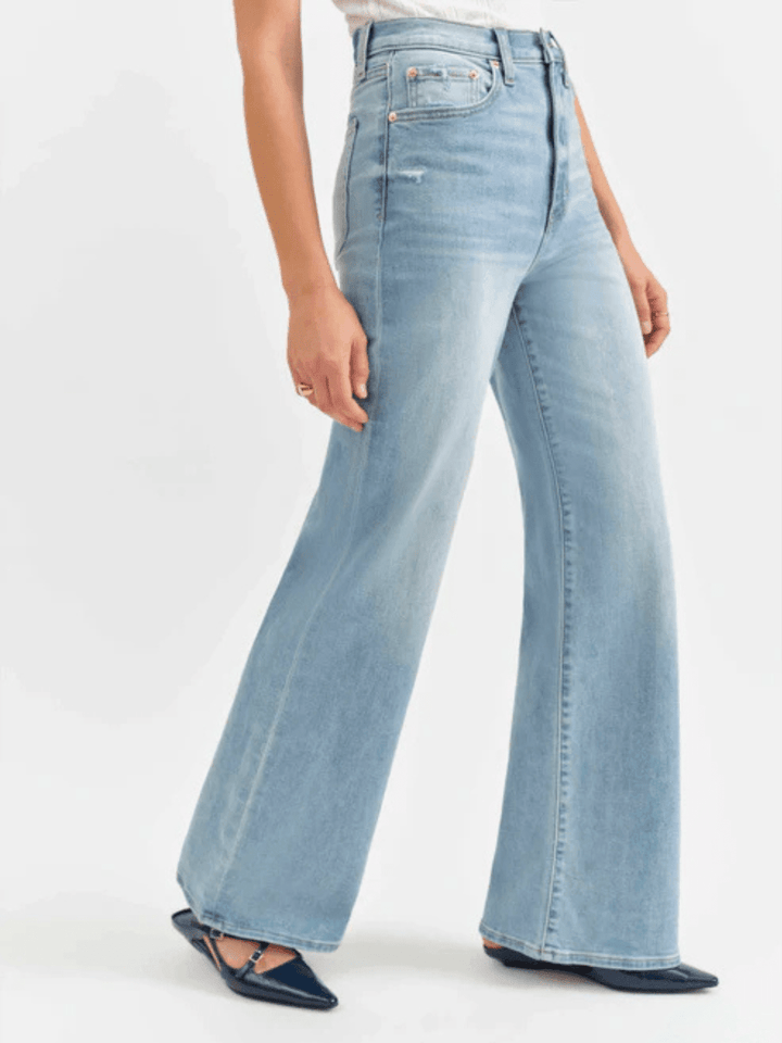 DAZE DENIM - Far Out High Rise Wide Leg Jeans - BLOOMING VINTAGE - Jayden P Boutique