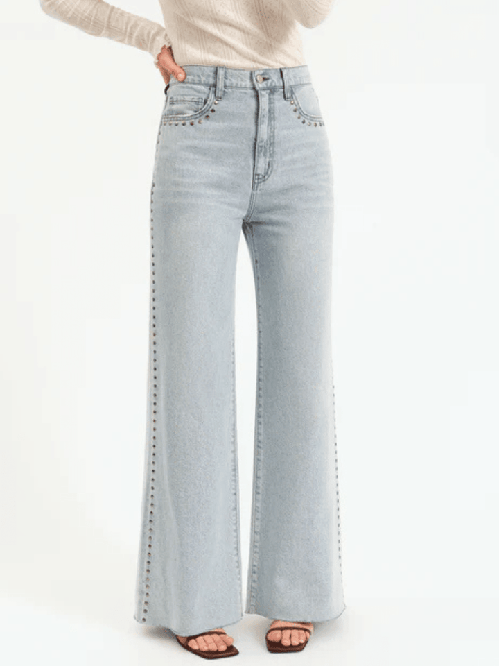 DAZE DENIM - Far Out High Rise Wide Leg Jeans - BLOOMING VINTAGE - Jayden P Boutique