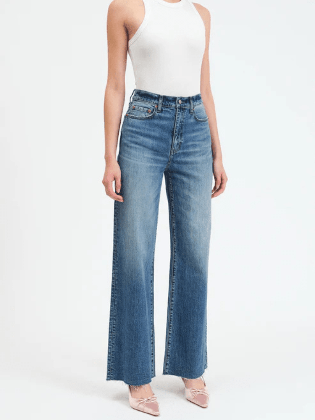 DAZE DENIM - Far Out High Rise Wide Leg Jeans - BLOOMING VINTAGE - Jayden P Boutique