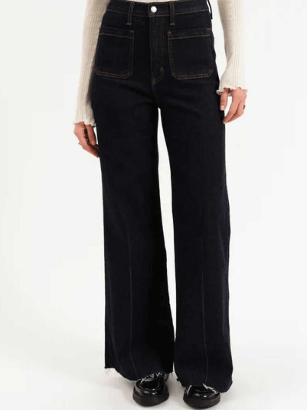 DAZE DENIM - Far Out High Rise Wide Leg Jeans - BLOOMING VINTAGE - Jayden P Boutique