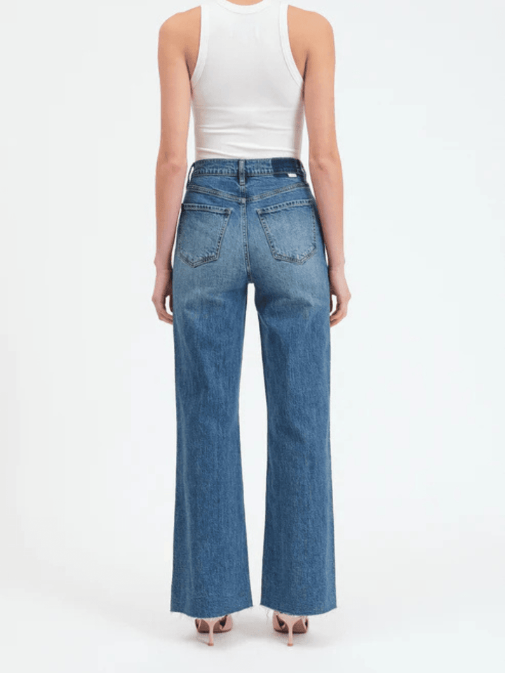 DAZE DENIM - Far Out High Rise Wide Leg Jeans - BLOOMING VINTAGE - Jayden P Boutique