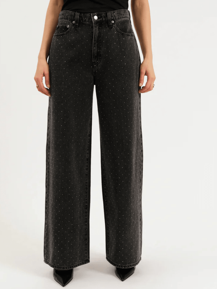 DAZE DENIM - Far Out High Rise Wide Leg Jeans - BLOOMING VINTAGE - Jayden P Boutique