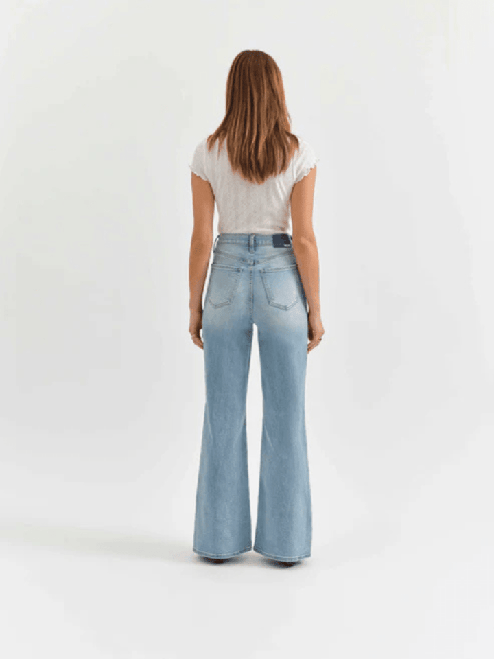 DAZE DENIM - Far Out High Rise Wide Leg Jeans - BLOOMING VINTAGE - Jayden P Boutique