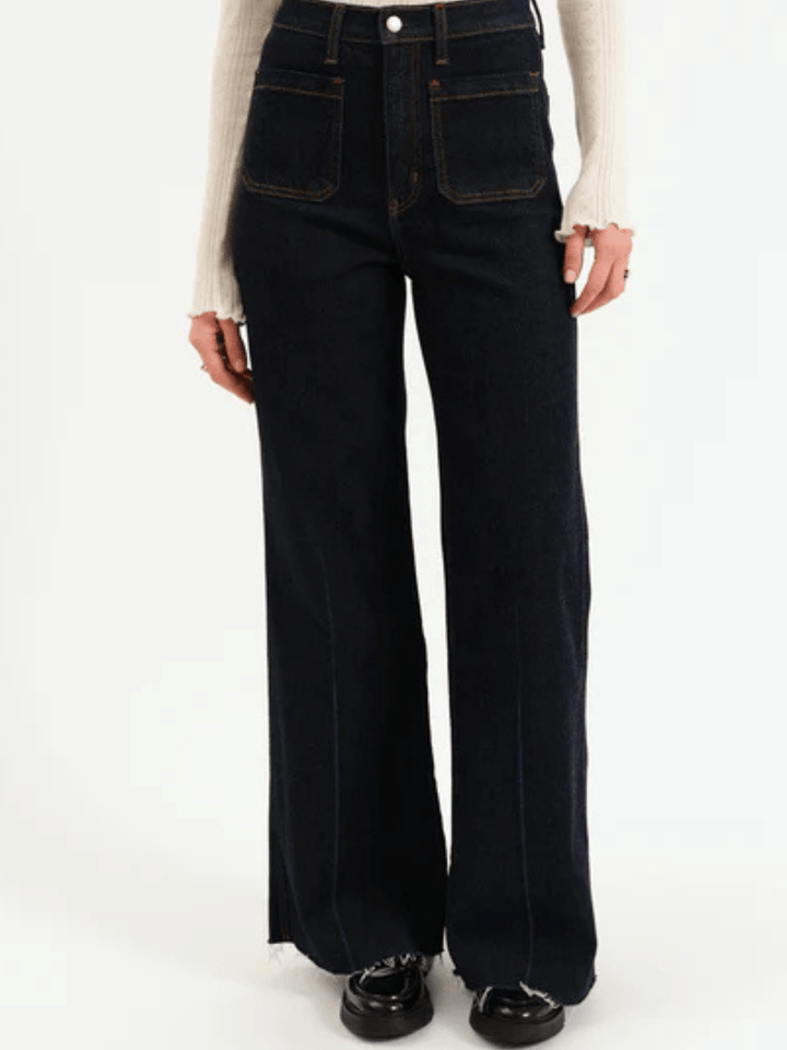 DAZE DENIM - Far Out High Rise Wide Leg Jeans - Jayden P Boutique