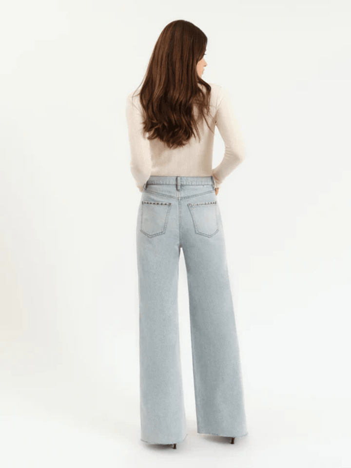 DAZE DENIM - Far Out High Rise Wide Leg Jeans - Jayden P Boutique