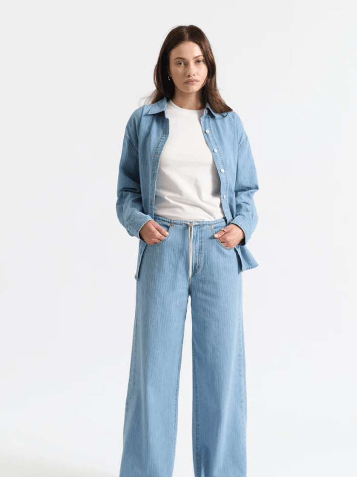 DAZE DENIM - Madison Mid Rise Wide Leg Jeans - Jayden P Boutique