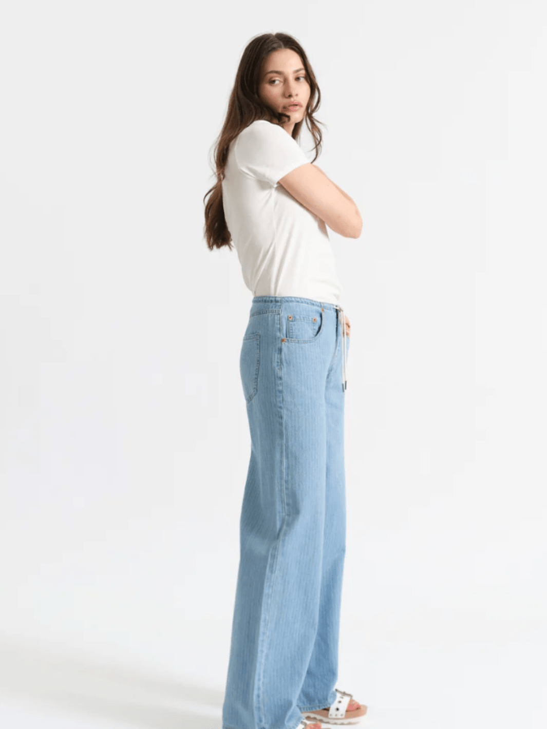 DAZE DENIM - Madison Mid Rise Wide Leg Jeans - Jayden P Boutique