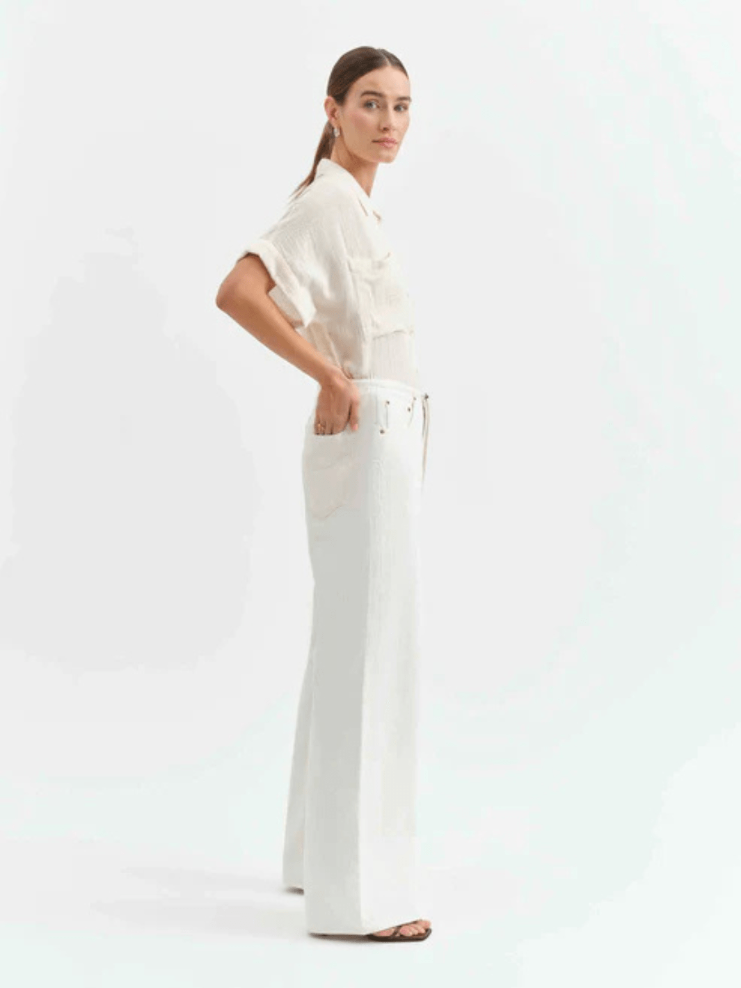 DAZE DENIM - Madison Mid Rise Wide Leg Jeans - Jayden P Boutique