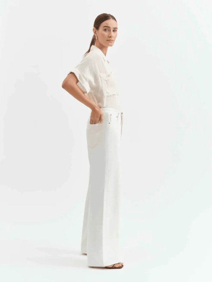 DAZE DENIM - Madison Mid Rise Wide Leg Jeans - Jayden P Boutique