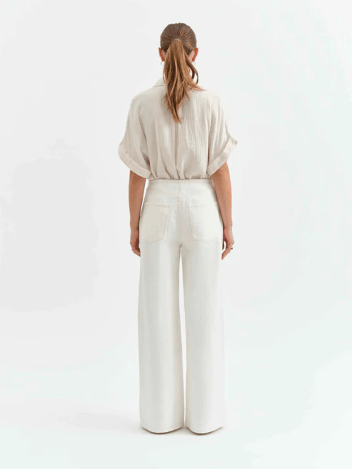 DAZE DENIM - Madison Mid Rise Wide Leg Jeans - Jayden P Boutique