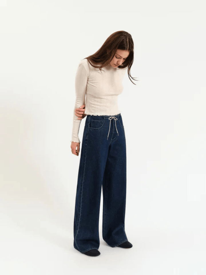 DAZE DENIM - Madison Mid Rise Wide Leg Jeans - Jayden P Boutique