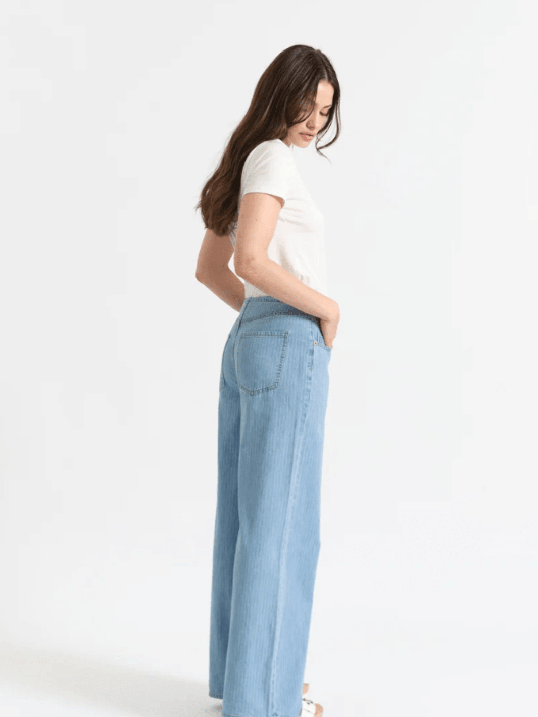 DAZE DENIM - Madison Mid Rise Wide Leg Jeans - Jayden P Boutique