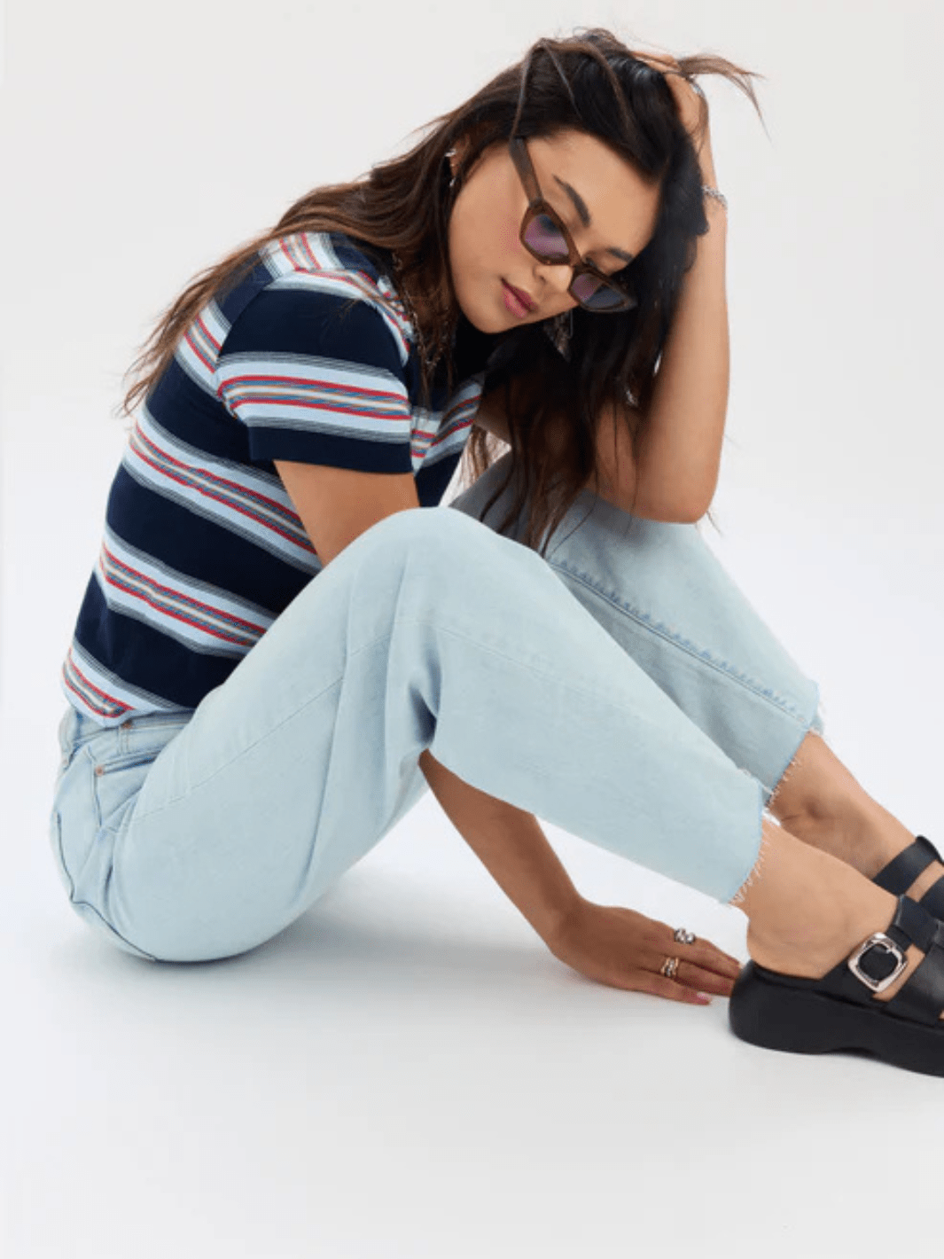 DAZE DENIM - Pleaser High Rise Wide Ankle Jeans - Jayden P Boutique