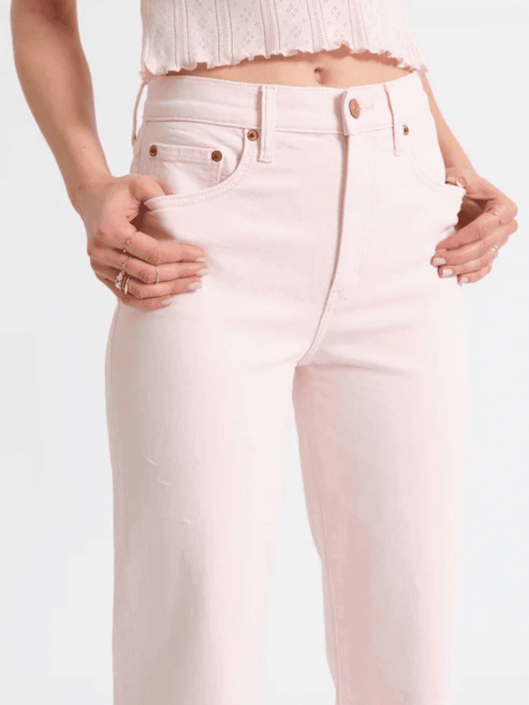 DAZE DENIM - Pleaser High Rise Wide Ankle Jeans - Jayden P Boutique