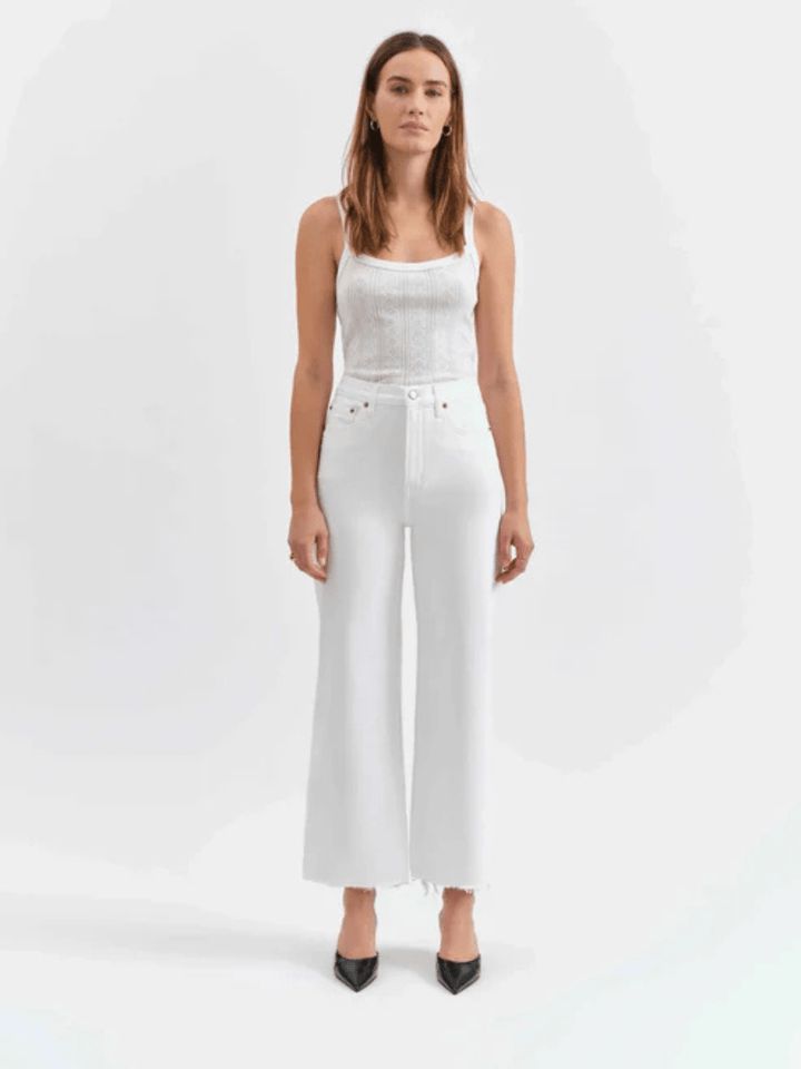 DAZE DENIM - Pleaser High Rise Wide Ankle Jeans - Jayden P Boutique