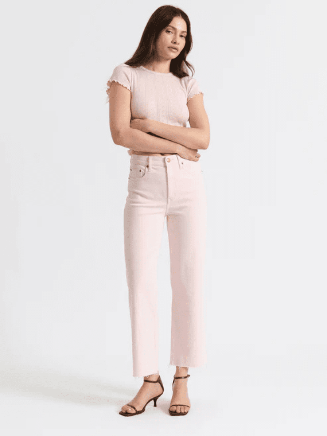 DAZE DENIM - Pleaser High Rise Wide Ankle Jeans - Jayden P Boutique