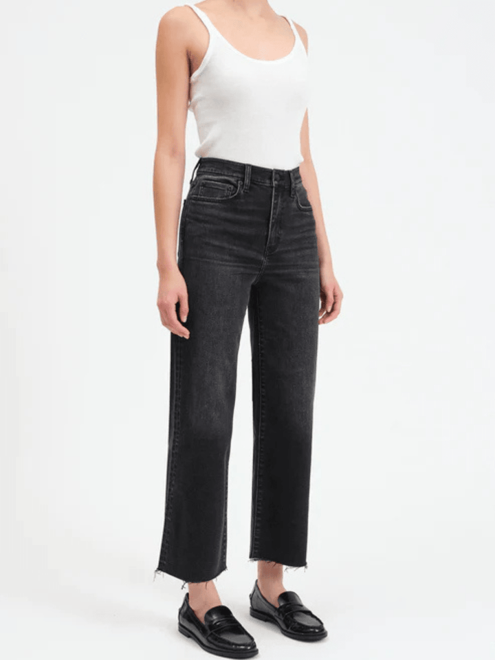 DAZE DENIM - Pleaser High Rise Wide Ankle Jeans - Jayden P Boutique