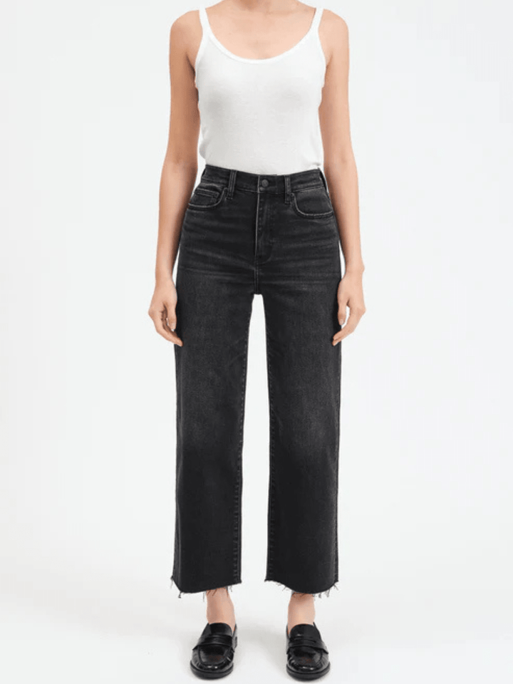 DAZE DENIM - Pleaser High Rise Wide Ankle Jeans - Jayden P Boutique