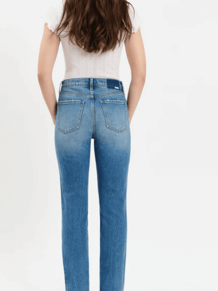 DAZE DENIM - Smarty Pants High Rise Slim Straight - Jayden P Boutique