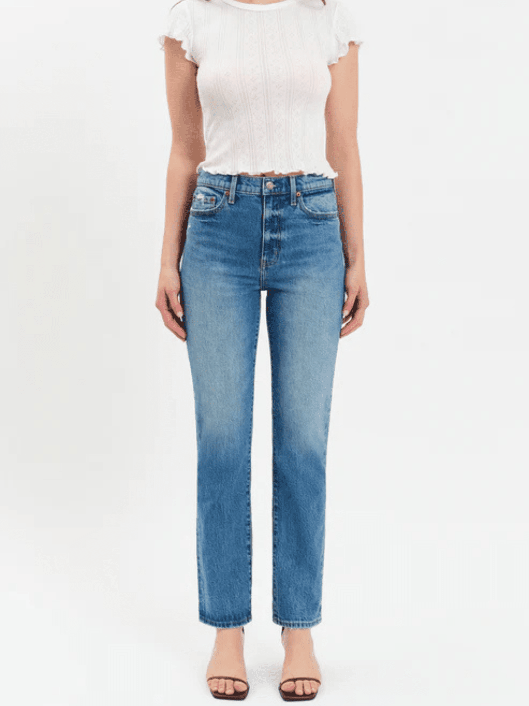 DAZE DENIM- Smarty Pants High Rise Slim Straight - Jayden P Boutique