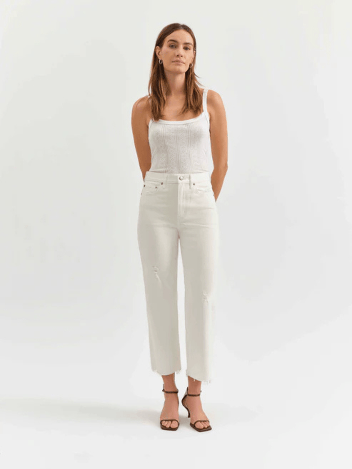 DAZE DENIM - Sundaze Crop High Rise Vintage Straight - Jayden P Boutique