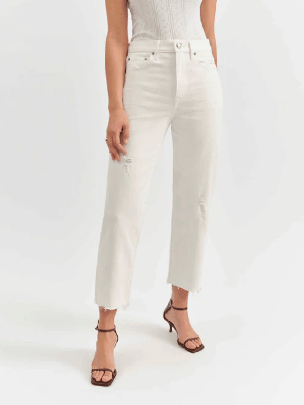 DAZE DENIM - Sundaze Crop High Rise Vintage Straight - Jayden P Boutique
