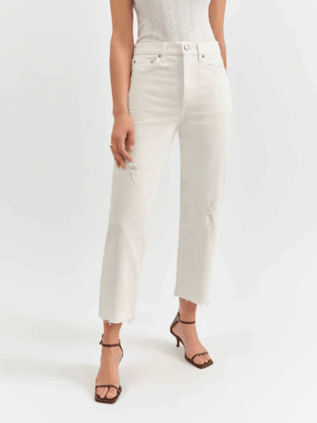 DAZE DENIM - Sundaze Crop High Rise Vintage Straight - Jayden P Boutique