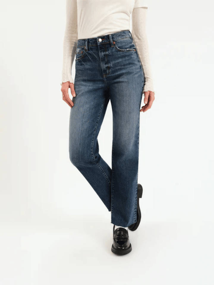 DAZE DENIM - Sundaze High Rise Vintage Straight Jeans - Jayden P Boutique