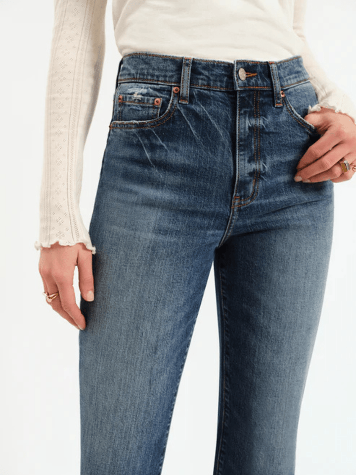 DAZE DENIM - Sundaze High Rise Vintage Straight Jeans - Jayden P Boutique