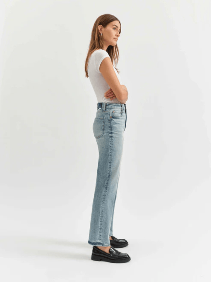 DAZE DENIM - Sundaze High Rise Vintage Straight Jeans - Jayden P Boutique