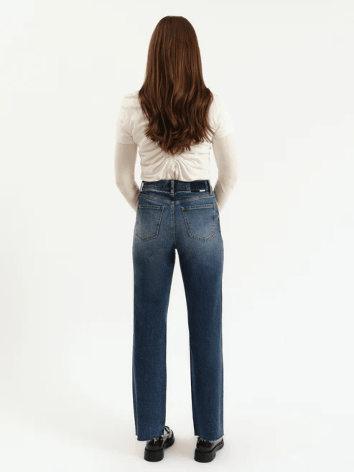 DAZE DENIM - Sundaze High Rise Vintage Straight Jeans - Jayden P Boutique