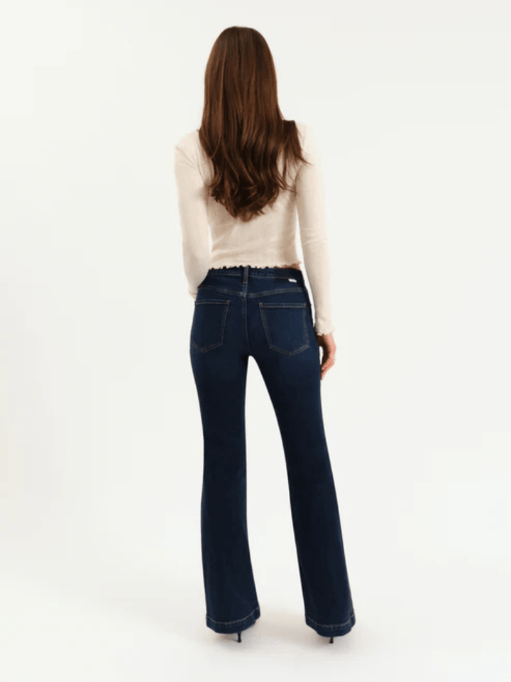Daze Denim - The Heartbreaker Mid Rise Flare - Jayden P Boutique