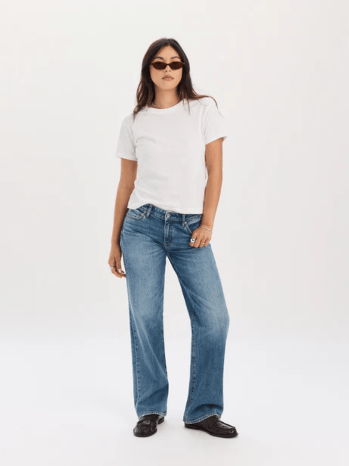 Daze Denim The Keeper Low-Rise Straight Leg Jeans - Jayden P Boutique