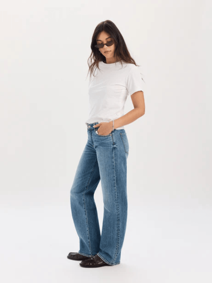 Daze Denim The Keeper Low-Rise Straight Leg Jeans - Jayden P Boutique