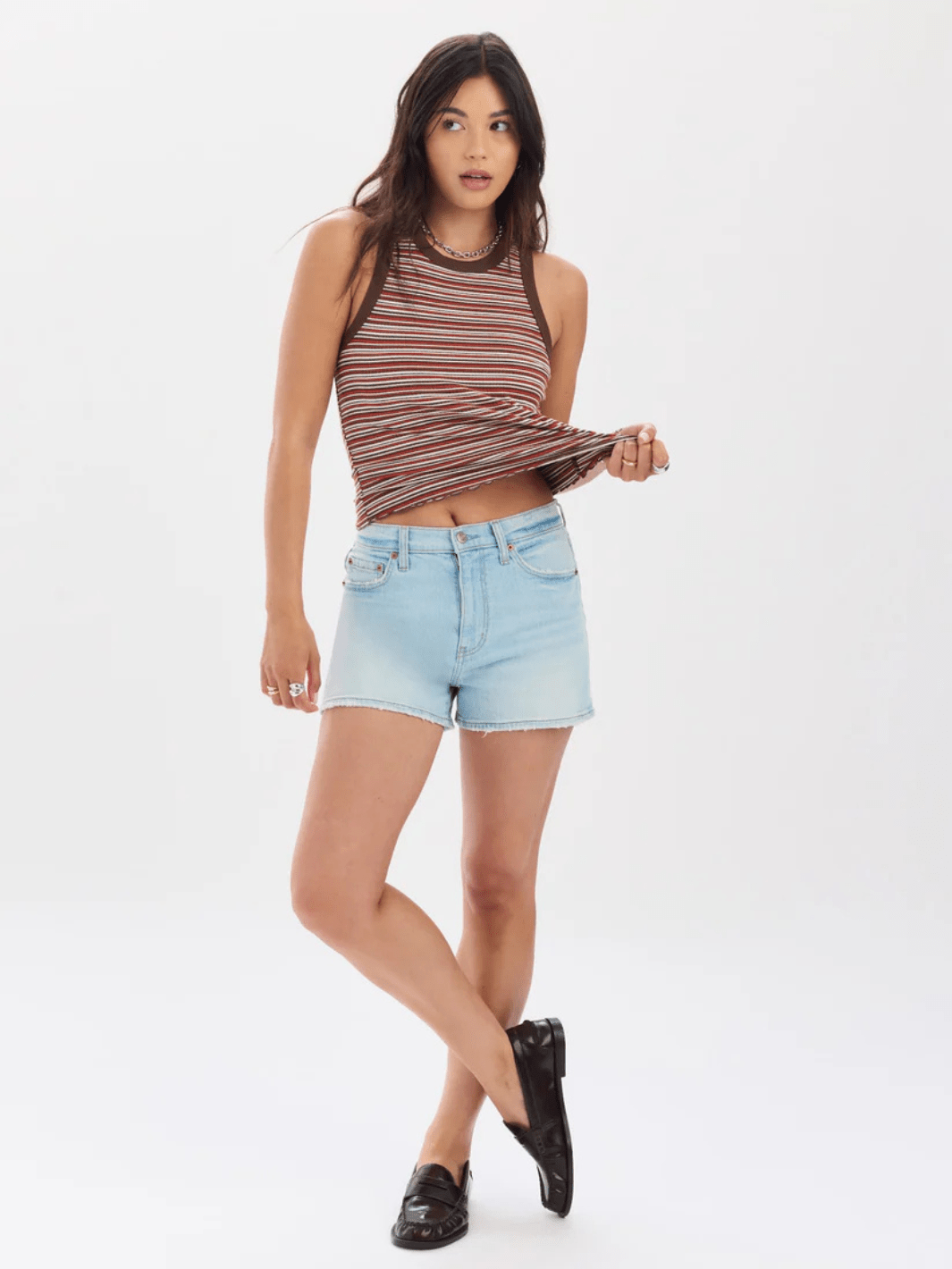 DAZE DENIM - Troublemaker High Rise Denim Short - Jayden P Boutique