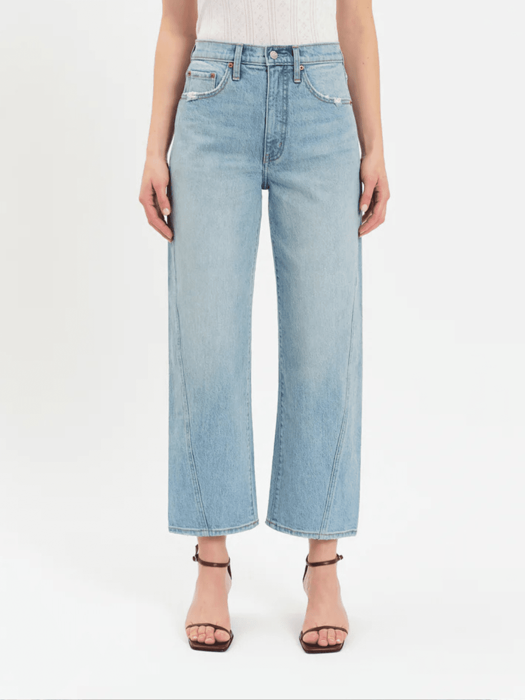 DAZE DENIM - Westward High Rise Seamed Barrel - Jayden P Boutique
