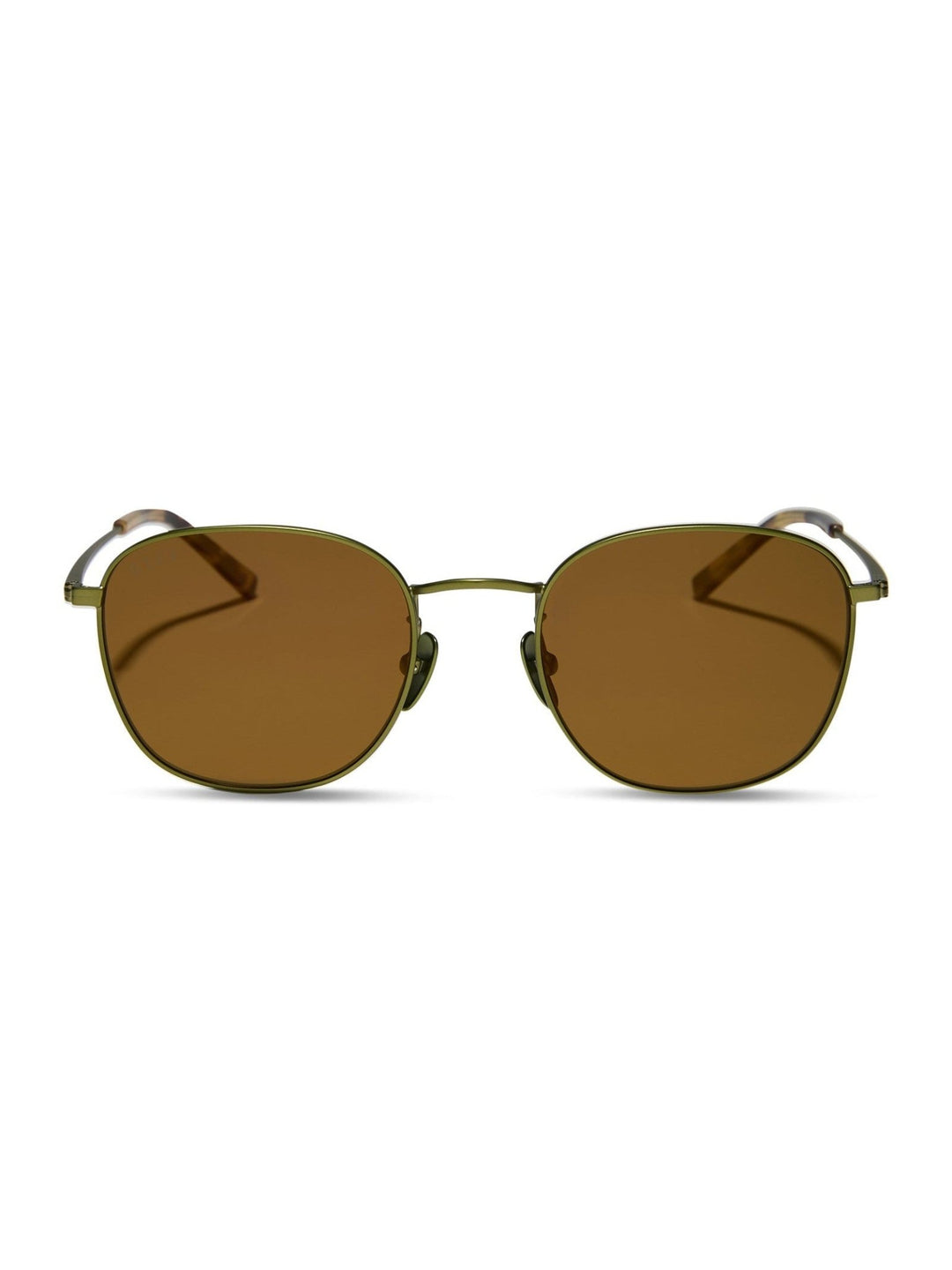 DIFF EYEWEAR Axel Sunglasses - Moss Metal/Gold Mirror - Jayden P Boutique