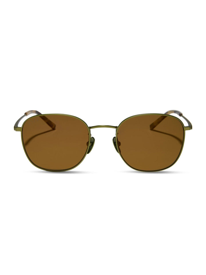 DIFF EYEWEAR Axel Sunglasses - Moss Metal/Gold Mirror - Jayden P Boutique