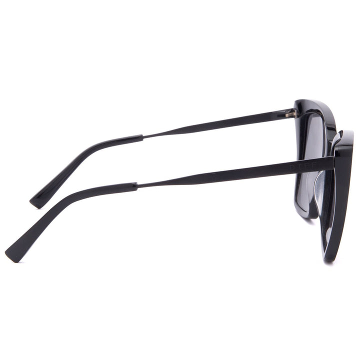 Diff Eyewear Becky II - Black + Dark Smoke + Polarized Sunglasses - Jayden P Boutique
