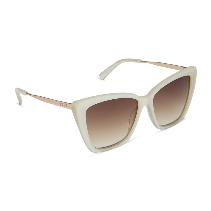 DIFF EYEWEAR - Becky II - Opaline + Brown Gradient - Jayden P Boutique