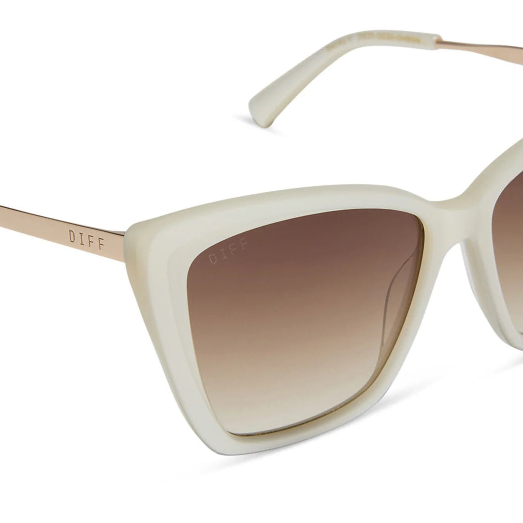 DIFF EYEWEAR - Becky II - Opaline + Brown Gradient - Jayden P Boutique