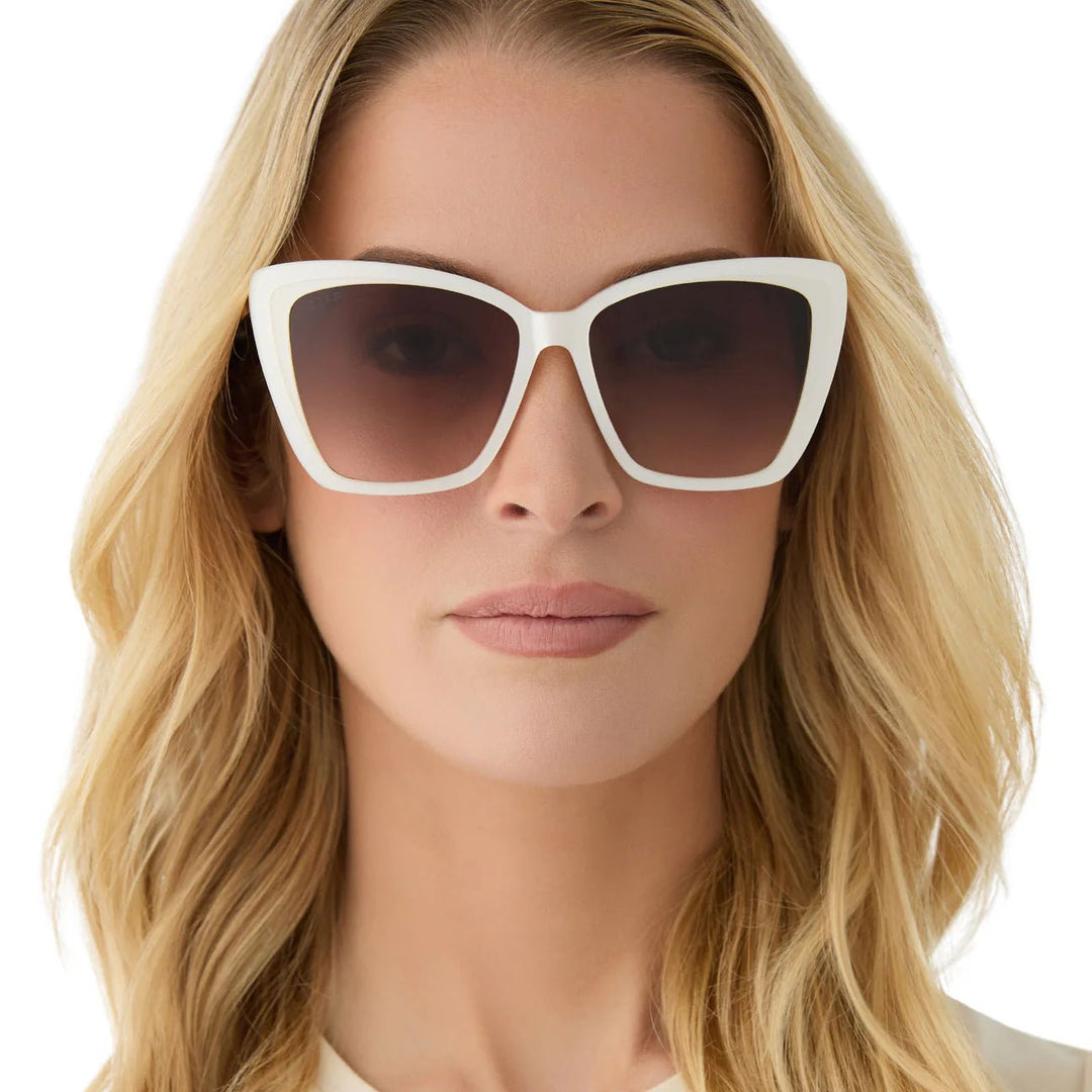 DIFF EYEWEAR - Becky II - Opaline + Brown Gradient - Jayden P Boutique