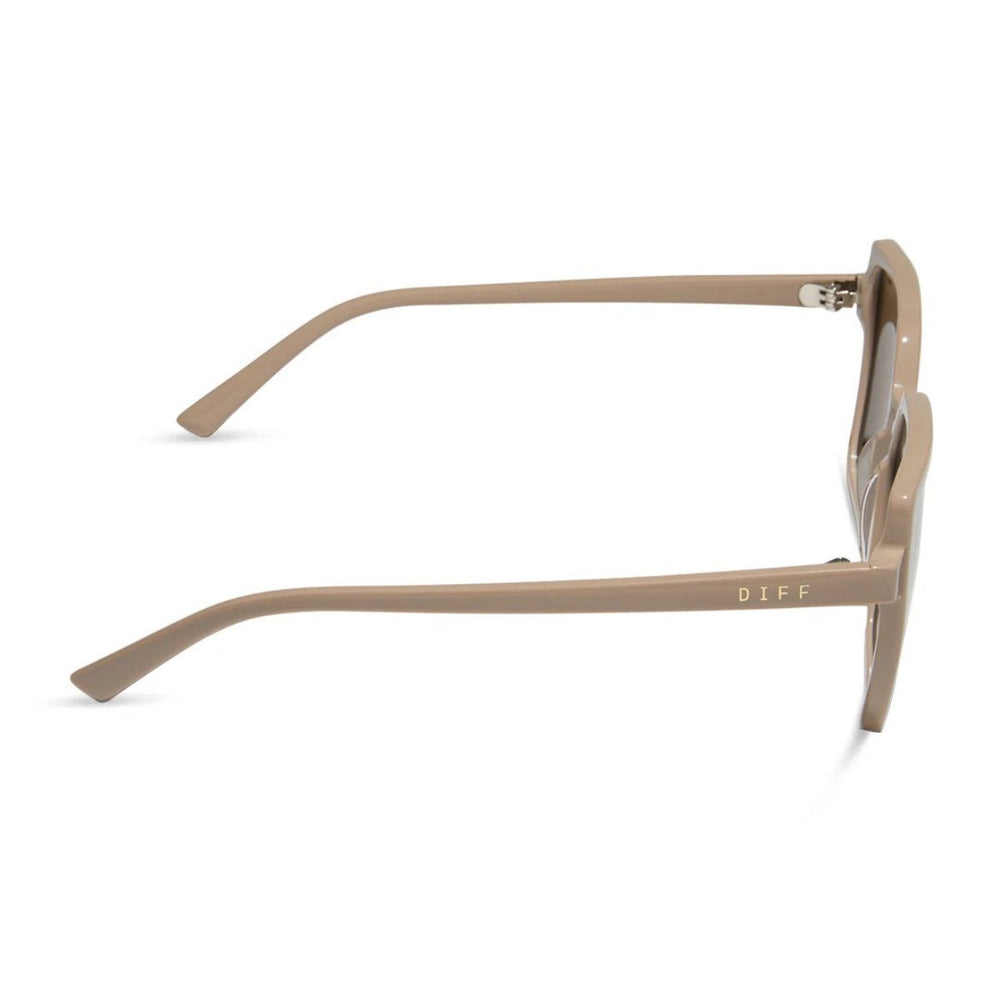 DIFF EYEWEAR - Esme - Almond + Brown Gold Flash - Polarized - Jayden P Boutique