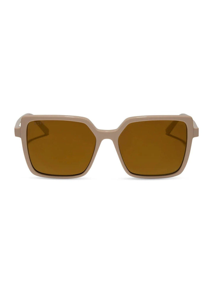 DIFF EYEWEAR - Esme - Almond + Brown Gold Flash - Polarized - Jayden P Boutique