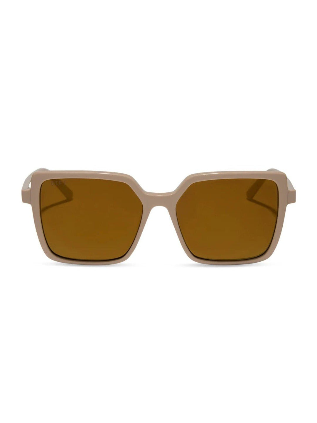 DIFF EYEWEAR - Esme - Almond + Brown Gold Flash - Polarized - Jayden P Boutique