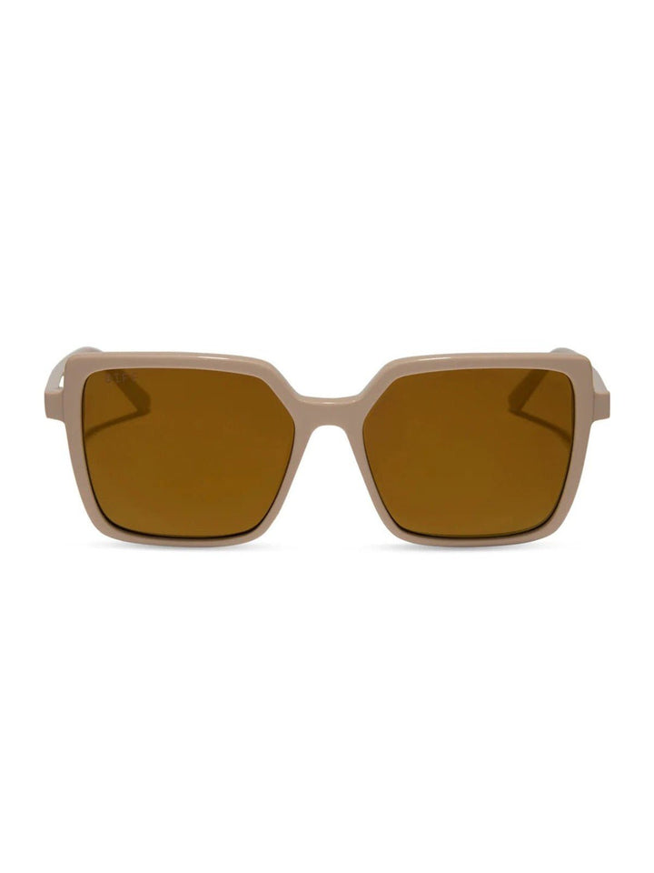 DIFF EYEWEAR - Esme - Almond + Brown Gold Flash - Polarized - Jayden P Boutique