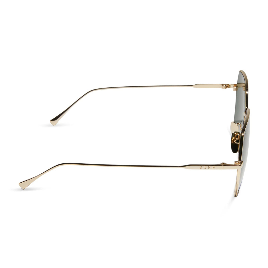 DIFF EYEWEAR Harlowe Sunglasses - Gold/G15 - Jayden P Boutique