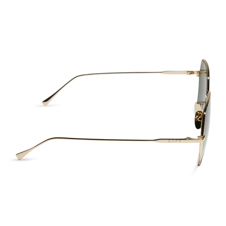 DIFF EYEWEAR Harlowe Sunglasses - Gold/G15 - Jayden P Boutique